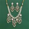 Kundan Pearl Necklace Set With Victorian Plating