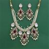 Kundan Pearl Necklace Set With Victorian Plating