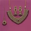 Antique Moti Necklace With Mehndi Plating