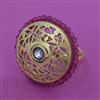 Antique Adjustable Ring With Mehndi Plating