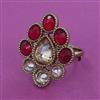 Antique Adjustable Ring With Mehndi Plating