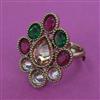 Antique Adjustable Ring With Mehndi Plating
