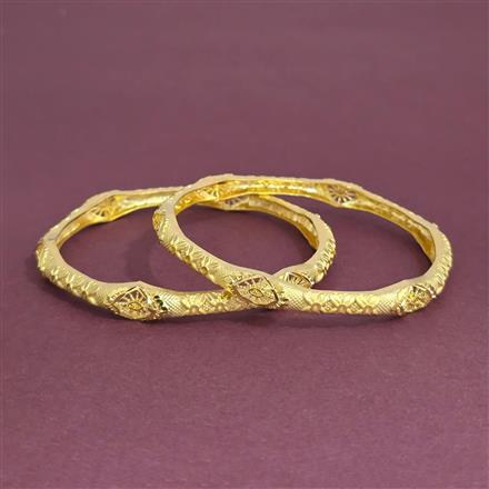 Antique 2 Pc Bangles With Gold Plating