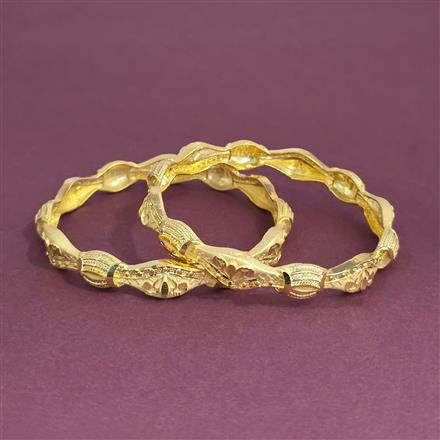 Antique 2 Pc Bangles With Gold Plating