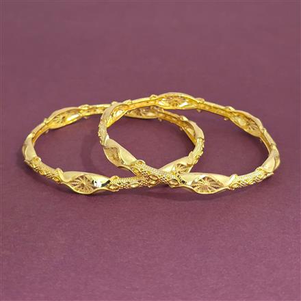 Antique 2 Pc Bangles With Gold Plating