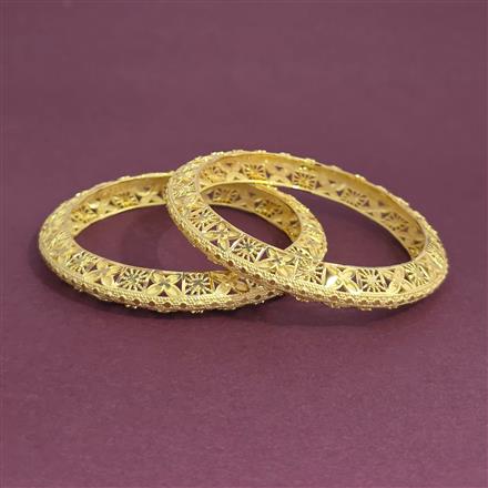 Antique 2 Pc Bangles With Gold Plating