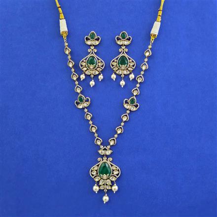Kundan Moti Necklace With Victorian Plating
