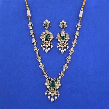 Kundan Moti Necklace With Victorian Plating