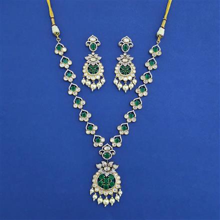 Kundan Moti Necklace With Victorian Plating