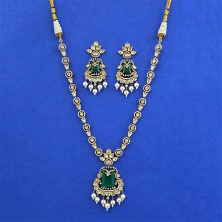 Kundan Moti Necklace With Victorian Plating