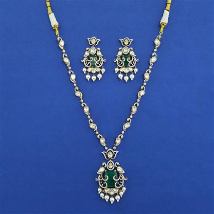 Kundan Moti Necklace With Victorian Plating