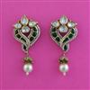 Kundan Moti Earring With Victorian Plating