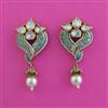 Kundan Moti Earring With Victorian Plating