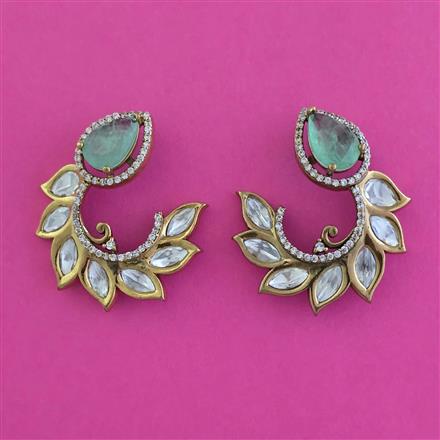 Kundan Classic Earring With Victorian Plating