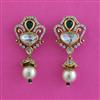 Kundan Moti Earring With Victorian Plating