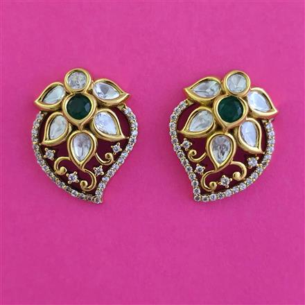 Kundan Classic Earring With Victorian Plating