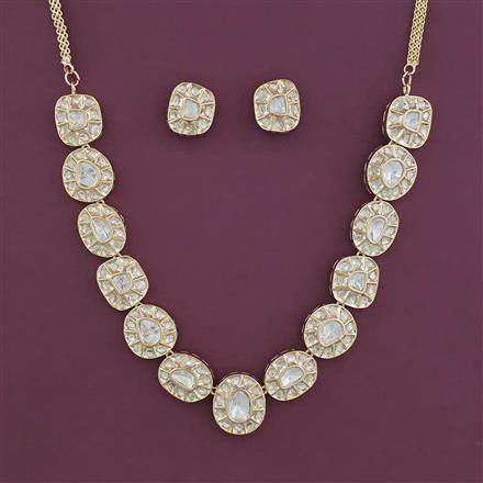 Kundan Classic Necklace With Mehndi Plating Carat Plating