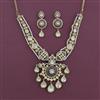 Kundan Moti Necklace With Victorian Plating