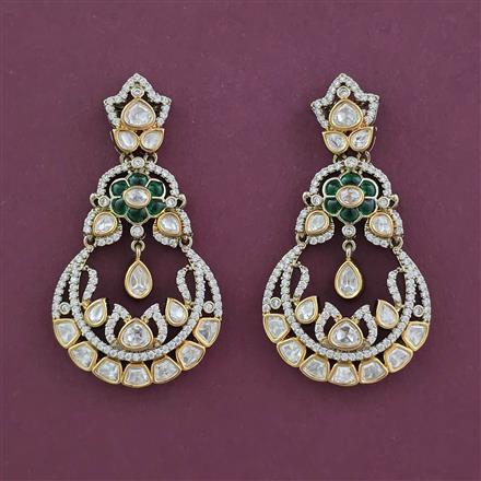 Kundan Classic Earring With Victorian Plating