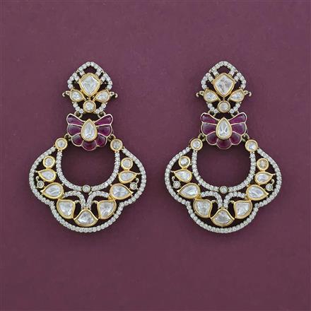 Kundan Classic Earring With Victorian Plating