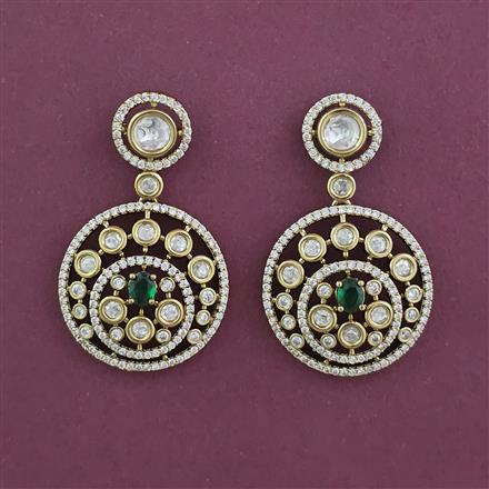Kundan Classic Earring With Victorian Plating