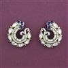 Kundan Moti Earring With Mehndi Plating