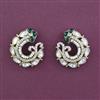Kundan Moti Earring With Mehndi Plating