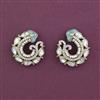 Kundan Moti Earring With Mehndi Plating