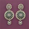 Kundan Classic Earring With Mehndi Plating
