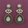 Kundan Classic Earring With Mehndi Plating