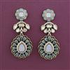 Kundan Classic Earring With Mehndi Plating