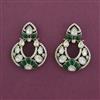 Kundan Classic Earring With Mehndi Plating