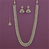 Antique Long Necklace With Mehndi Plating