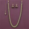 Antique Long Necklace With Mehndi Plating