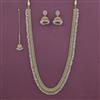 Antique Long Necklace With Mehndi Plating