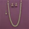 Antique Long Necklace With Mehndi Plating