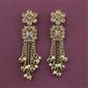 Antique Pearl Earring With Mehndi Plating