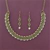 Antique Pearl Necklace With Mehndi Plating
