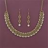 Antique Pearl Necklace With Mehndi Plating