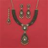 Kundan Classic Necklace With Mehndi Plating