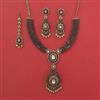 Kundan Classic Necklace With Mehndi Plating