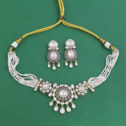 Antique Meenakari Necklace With Carat Plating