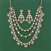 Antique Layered Necklace With Mehndi Plating