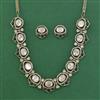 Antique Classic Necklace With Mehndi Plating