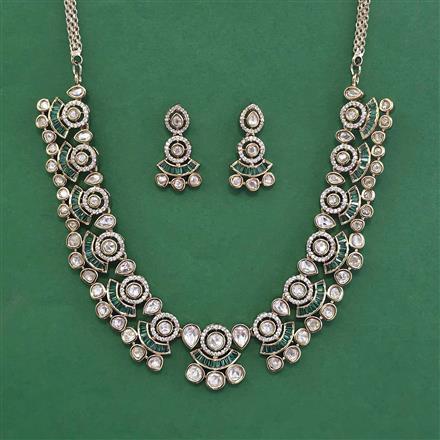 Antique Classic Necklace With Mehndi Plating