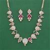 Antique Mother Of Pearl Necklace With Carat Plating