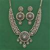 Antique Bandhai Necklace With Mehndi Plating