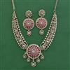 Antique Bandhai Necklace With Mehndi Plating