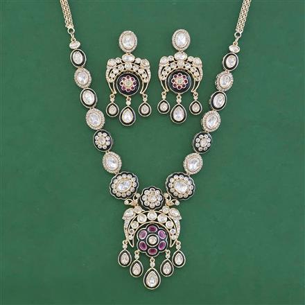 Antique Meenakari Necklace With Carat Plating