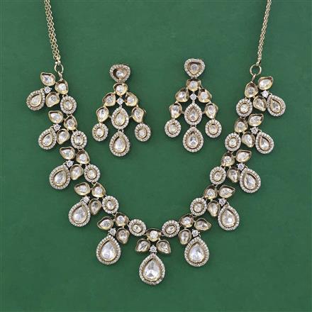 Antique Classic Necklace With Mehndi Plating